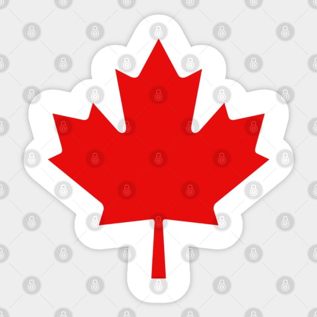 FLAG OF CANADA Sticker by gold package